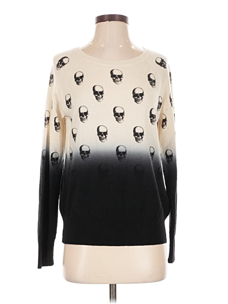 Pre-owned Skull Cashmere Cashmere Pullover Sweater In Ivory