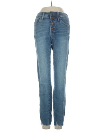 Madewell 10" High-Rise Skinny Jeans in Cordova Wash: Button-Front Edition (view 1)