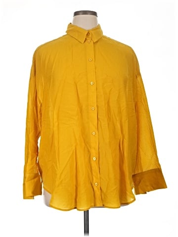 H&M 3/4 Sleeve Button-Down Shirt (view 1)