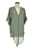 Max Studio 100% Polyester Aztec Or Tribal Print Graphic Checkered-gingham Paisley Green Kimono Size M - photo 1