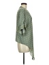 Max Studio 100% Polyester Aztec Or Tribal Print Graphic Checkered-gingham Paisley Green Kimono Size M - photo 4