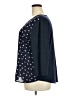 Van Heusen 100% Polyester Blue 3/4 Sleeve Blouse Size XXL - photo 5