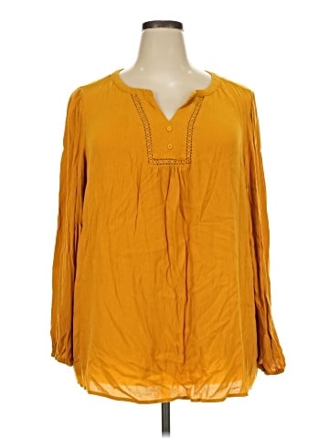 Terra & Sky Long Sleeve Blouse (view 1)