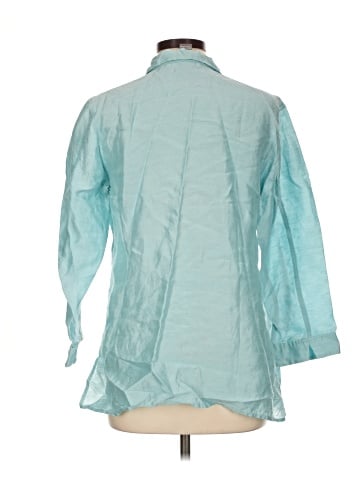 Sigrid Olsen 3/4 Sleeve Button-Down Shirt (view 2)