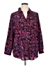 Catherines Floral Purple Long Sleeve Blouse Size 1X - photo 1
