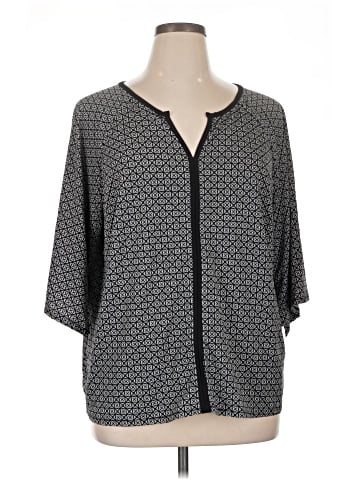 Roz & Ali 3/4 Sleeve Blouse (view 1)