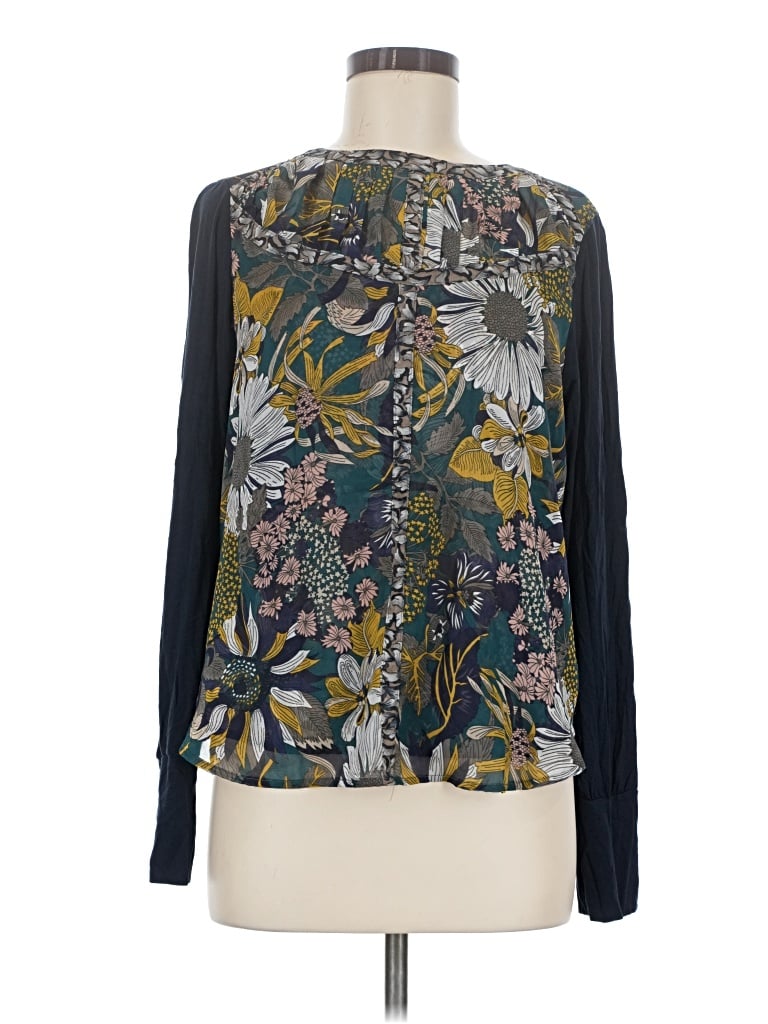 Pre-owned Tiny Long Sleeve Blouse In Teal