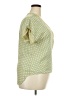 Max Studio 100% Polyester Yellow Short Sleeve Blouse Size 3X (estimated) - photo 4