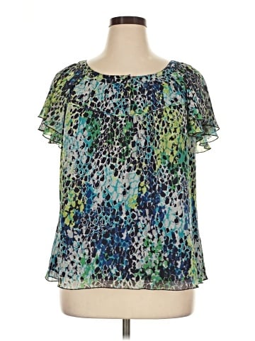 Cj Banks Short Sleeve Blouse (view 1)