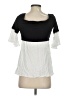 Venus White Short Sleeve Blouse Size S - photo 2