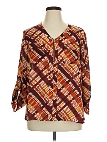 Cato 3/4 Sleeve Blouse (view 1)
