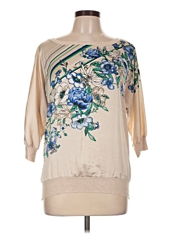 White House Black Market 3/4 Sleeve Blouse (view 1)
