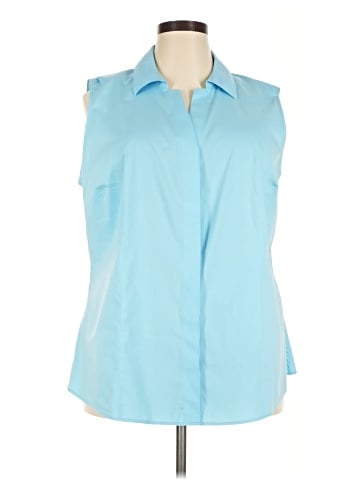 Foxcroft Sleeveless Button-Down Shirt (view 1)