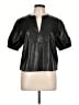 Steve Madden 100% Polyurethane Black Short Sleeve Blouse Size L - photo 1