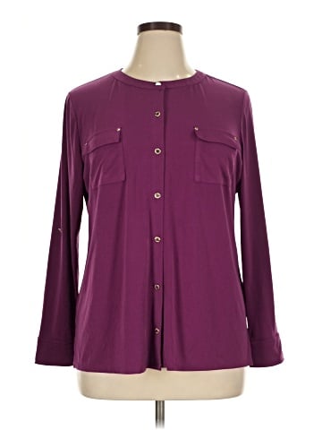 Dana Buchman Long Sleeve Blouse (view 1)