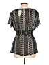 Torrid Black Short Sleeve Blouse Size Lg Plus (0) - photo 2