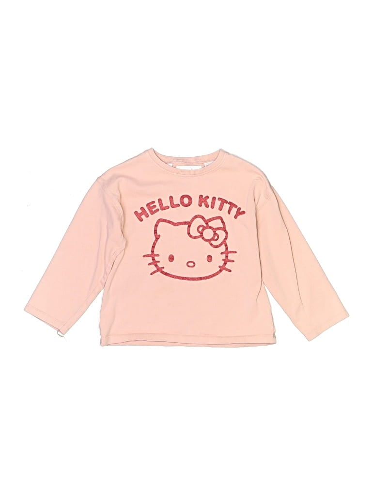 Pre-owned Zara Kids' Sweatshirt In Pink