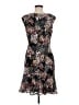 Connected Apparel Print Black Casual Dress Size 8 - photo 2