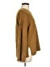 Madewell Solid Brown Button-Sleeve Pullover Sweater Size M - photo 4