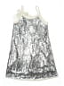 Zunie 100% Polyester Metallic Silver Dress Size 10 - photo 2