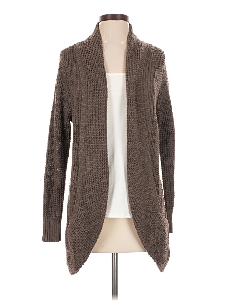 Pre-owned Market & Spruce Cardigan Sweater In Brown