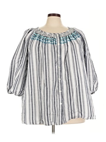 Catherines 3/4 Sleeve Blouse (view 1)