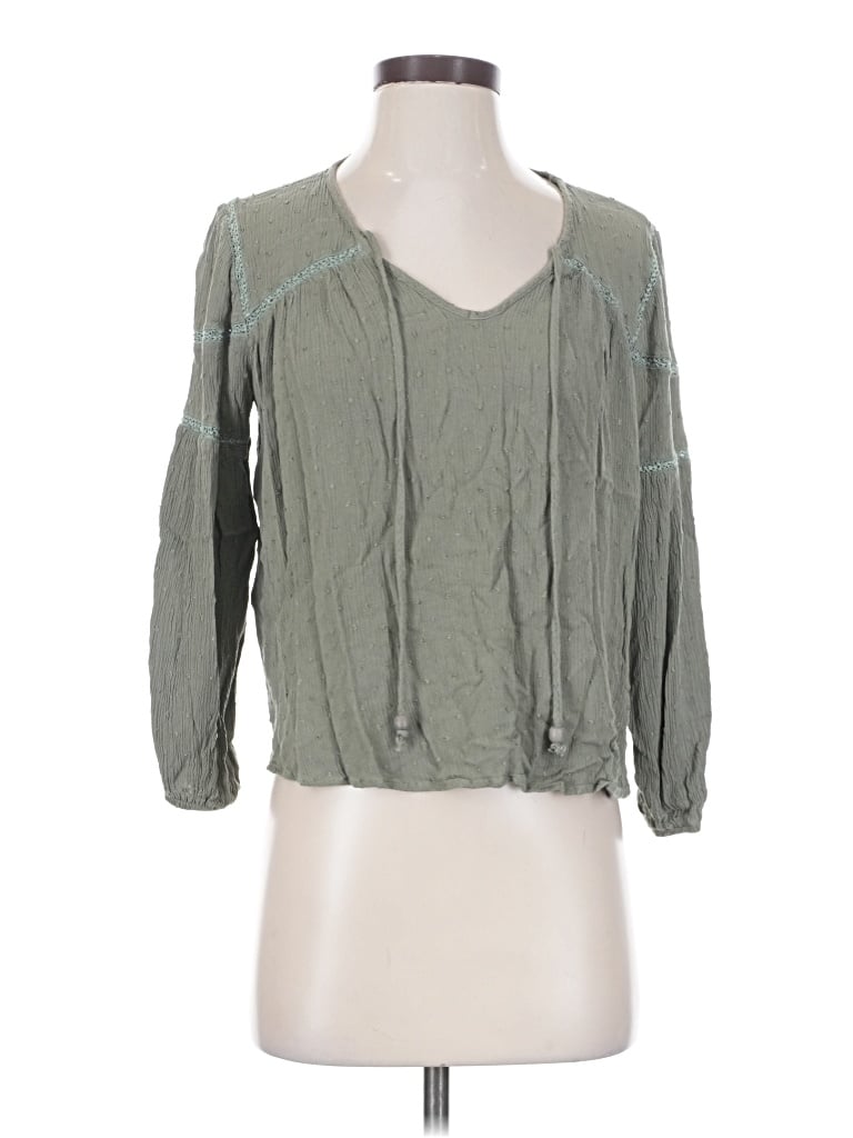 Pre-owned Easel 3/4 Sleeve T-shirt In Green