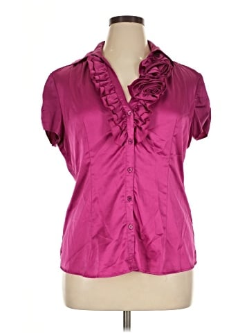New York & Company Short Sleeve Blouse (view 1)