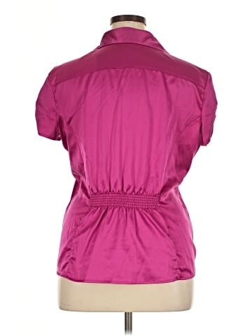 New York & Company Short Sleeve Blouse (view 2)