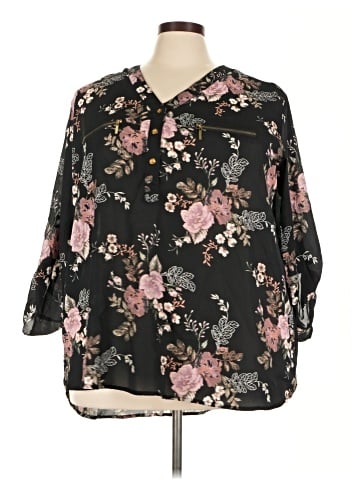 J for Justify 3/4 Sleeve Blouse (view 1)