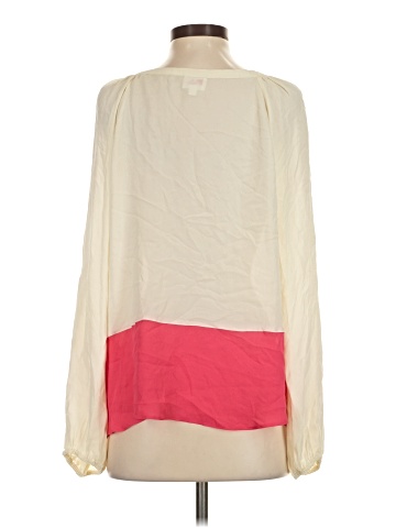 Parker Long Sleeve Silk Top (view 2)
