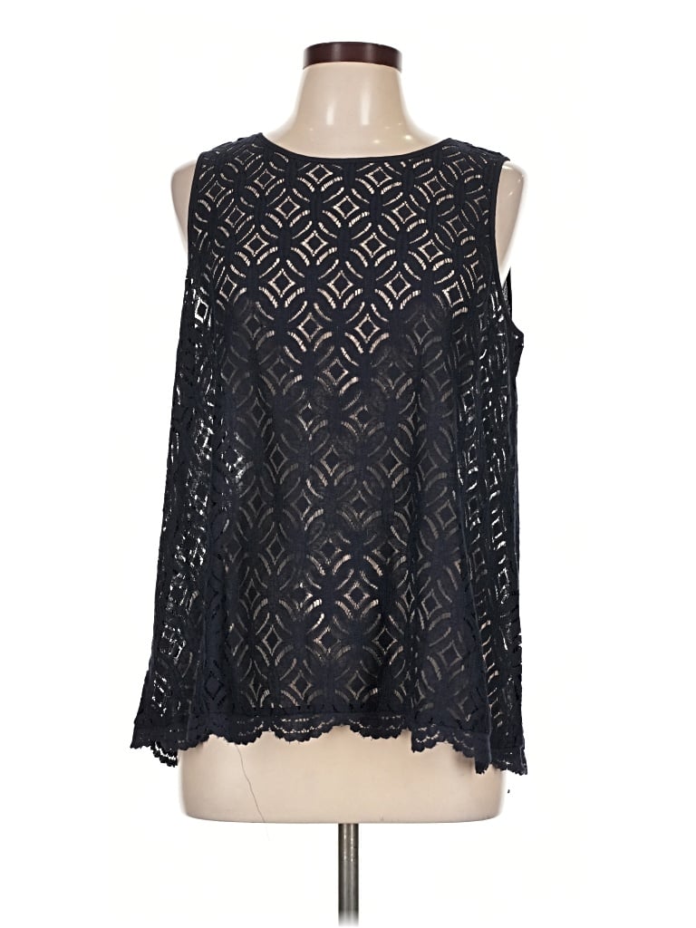 Ann Taylor Loft Sleeveless Blouse In Black