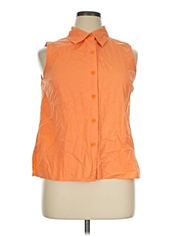 Chadwicks Sleeveless Button-Down Shirt (view 1)