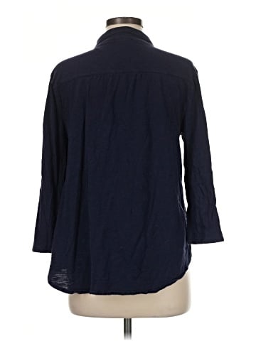 Gap Outlet 3/4 Sleeve Button-Down Shirt (view 2)
