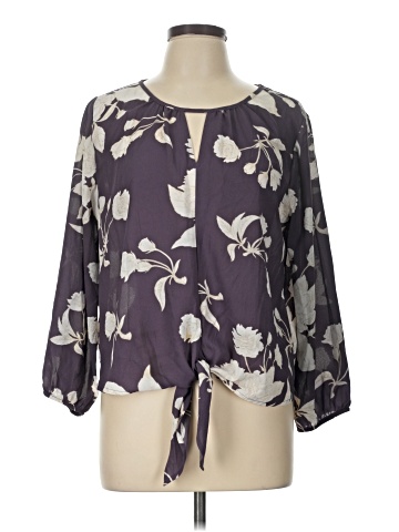 Petite Assembly 3/4 Sleeve Blouse (view 1)