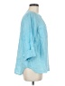 Talbots 100% Linen Blue 3/4 Sleeve Blouse Size M - photo 4