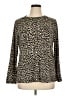 Dana Buchman Animal Print Brown Pullover Sweater Size XL - photo 1
