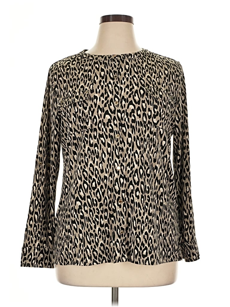 Pre-owned Dana Buchman Pullover Sweater In Brown