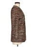 Doncaster Collection 100% Silk Tweed Brown Silk Blazer Size 8 - photo 4