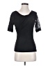 Deletta Black Short Sleeve Top Size S - photo 1