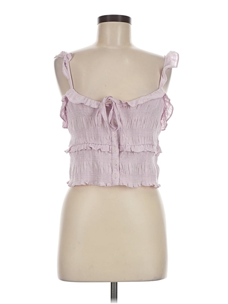 American Eagle Outfitters Sleeveless Blouse In Blue