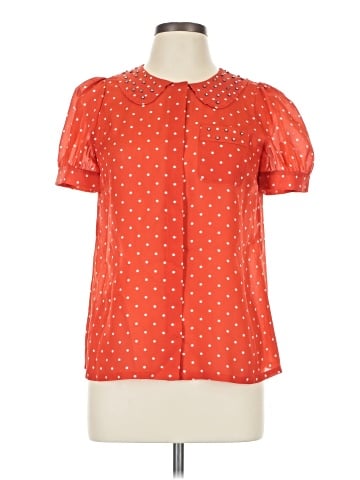 Marc by Marc Jacobs Short Sleeve Silk Top (view 1)