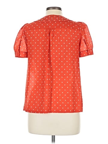 Marc by Marc Jacobs Short Sleeve Silk Top (view 2)