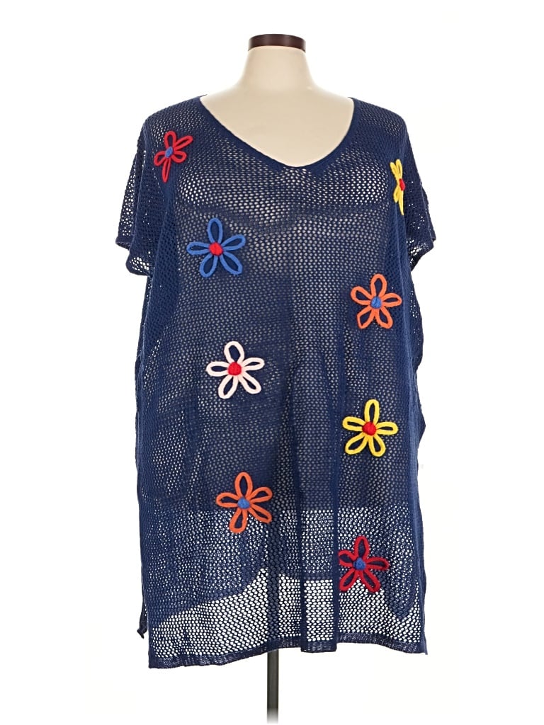 Bloomchic Poncho In Blue