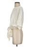 Intermix 100% Silk Ivory Short Sleeve Silk Top Size P (petite) - photo 5