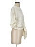 Intermix 100% Silk Ivory Short Sleeve Silk Top Size P (petite) - photo 4