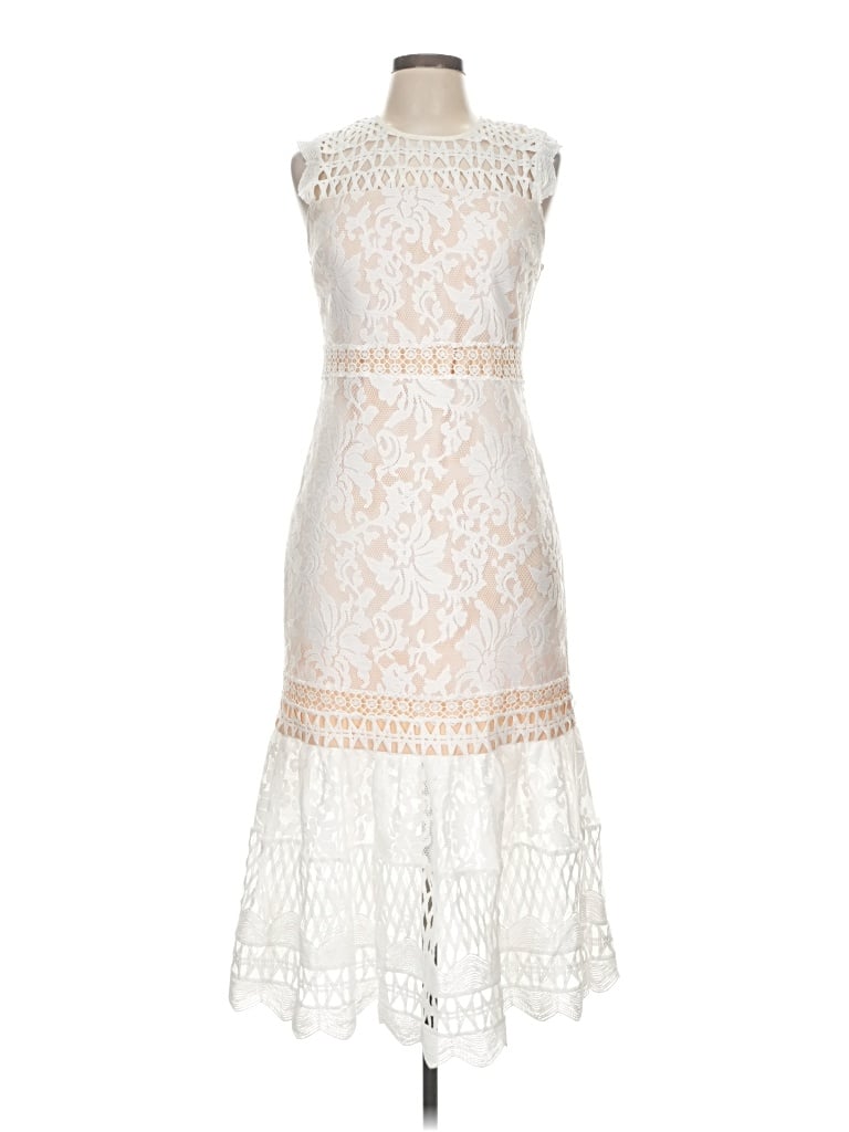 Pre-owned Lulus Cocktail Dress In Ivory