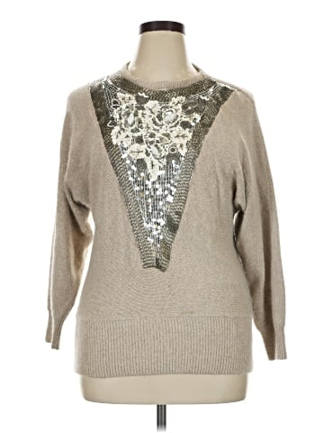 Jane Ashley Silk Pullover Sweater (view 1)