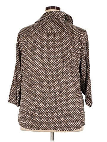 Foxcroft 3/4 Sleeve Button-Down Shirt (view 2)