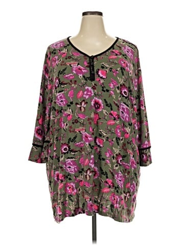 Liz & Me 3/4 Sleeve Blouse (view 1)